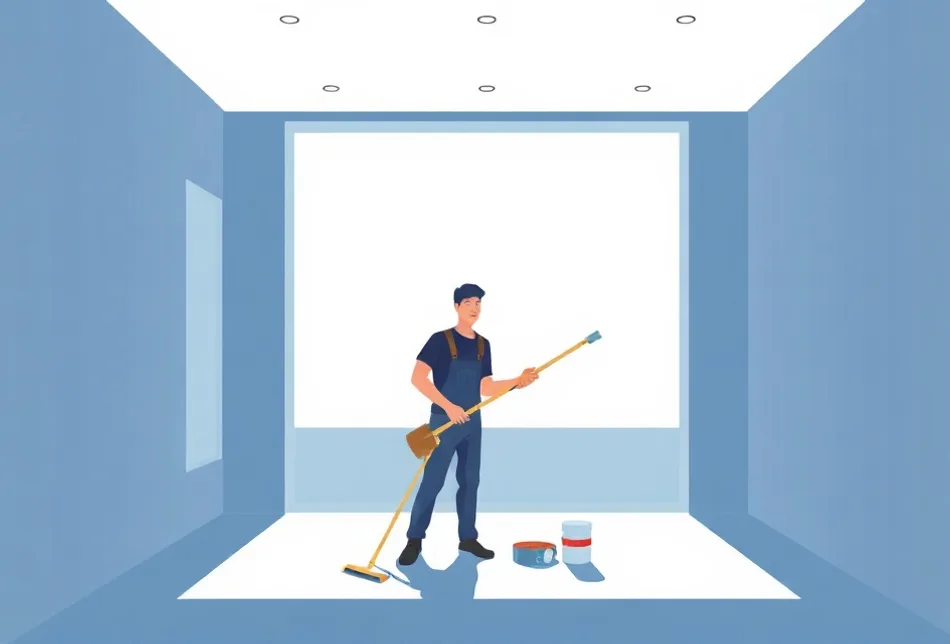 Intérieur rénové après travaux de peinture à Gagny